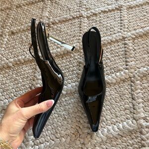 Elegant Black Slingback Heels